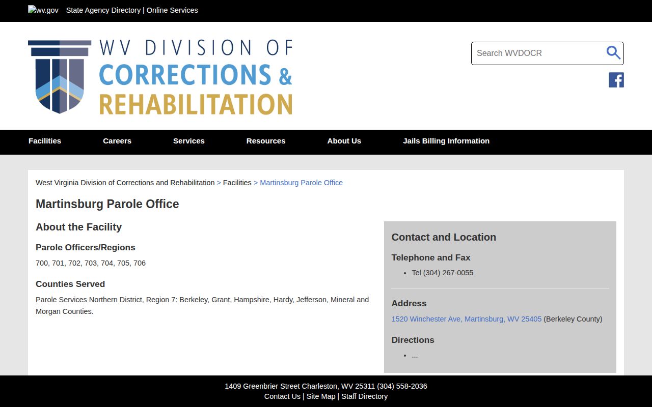 Morgan County post-release supervision office listing